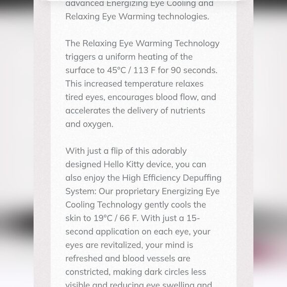 Geske X Hello Kitty Warm & Cool Eye Energizer 6-in-1 Depuffing Device - Picture 10 of 14